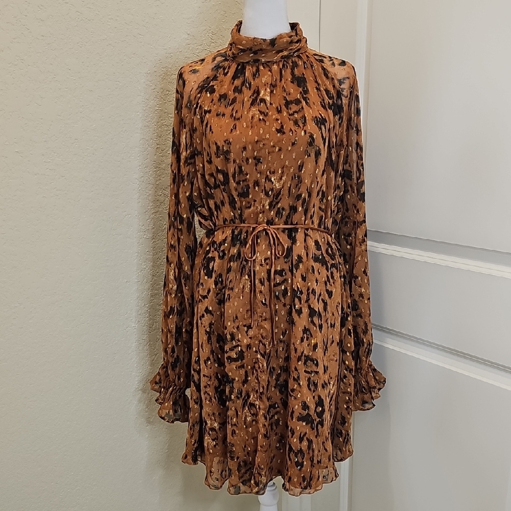 ASOS Maternity Design Leopard Print Dress Sz 8